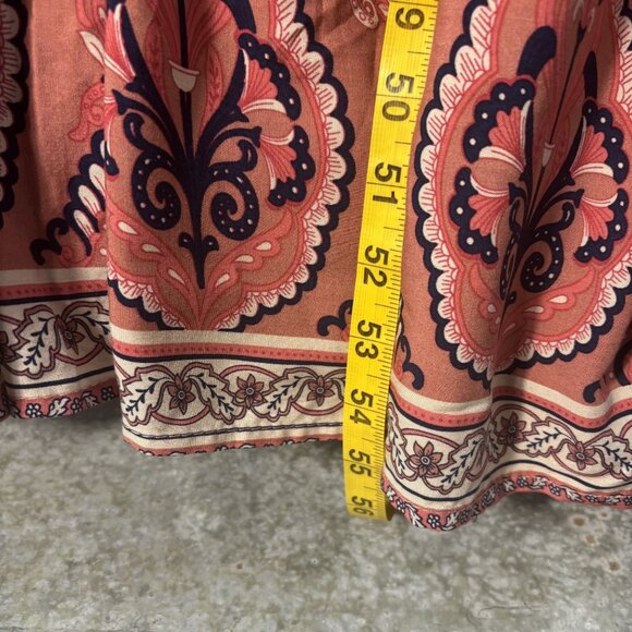 Floral Boho Maxi Dress With Ruffle Hem & V-Neck - Picture 9 of 11